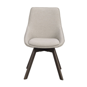 Alison stol beige tyg/bruna ekben snurr
