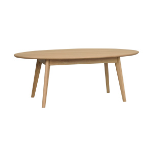 Yumi soffbord ovalt 130x65 lackad ek