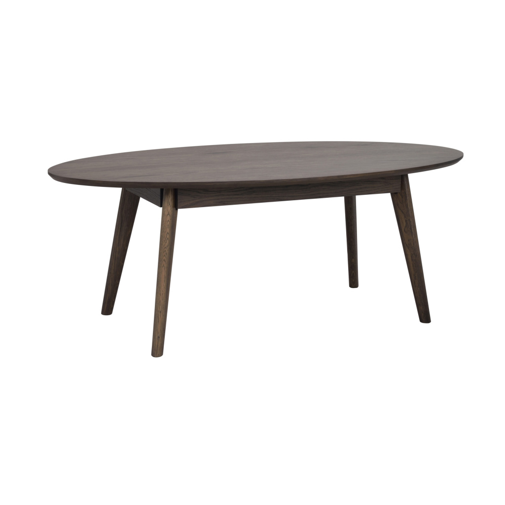 Yumi soffbord ovalt 130x65 brun ek