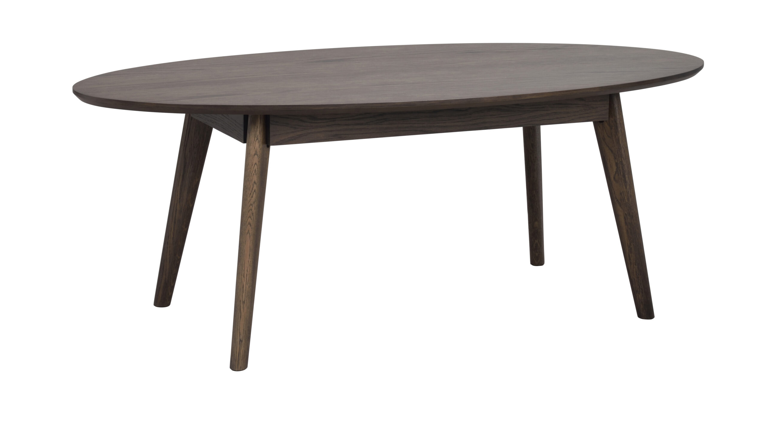 Yumi soffbord ovalt 130x65 brun ek