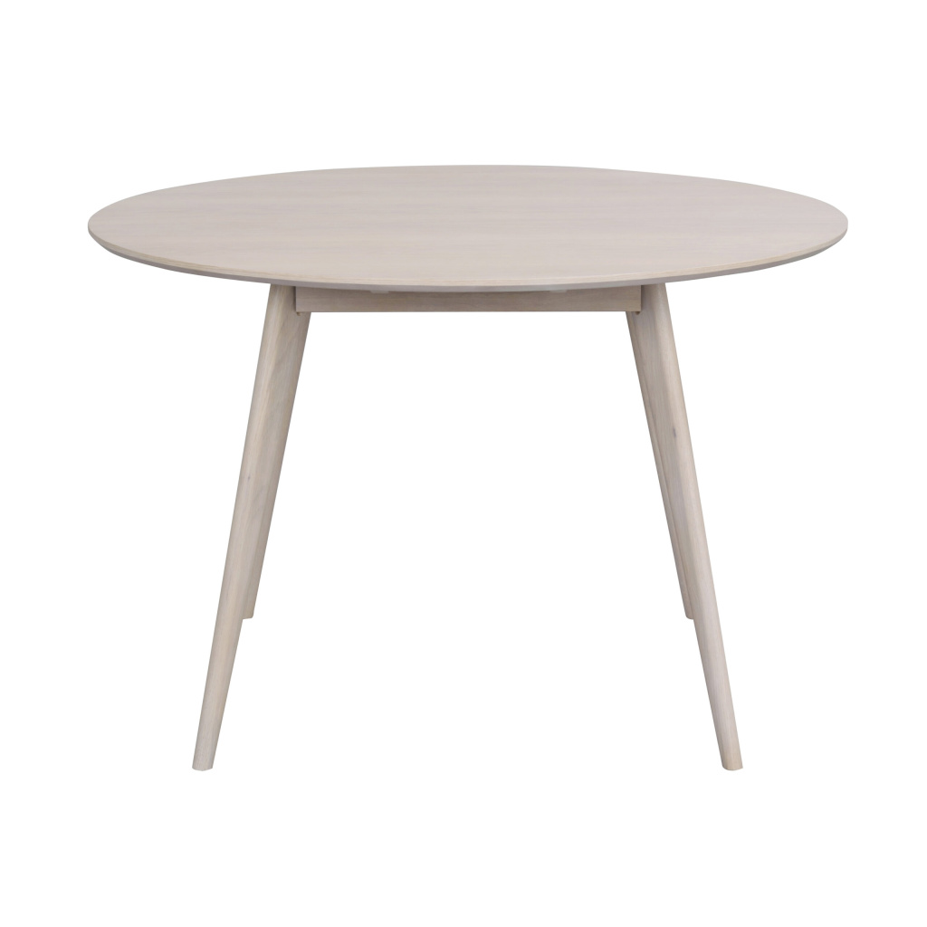 Yumi matbord runt 115 vitpigmenterad ek