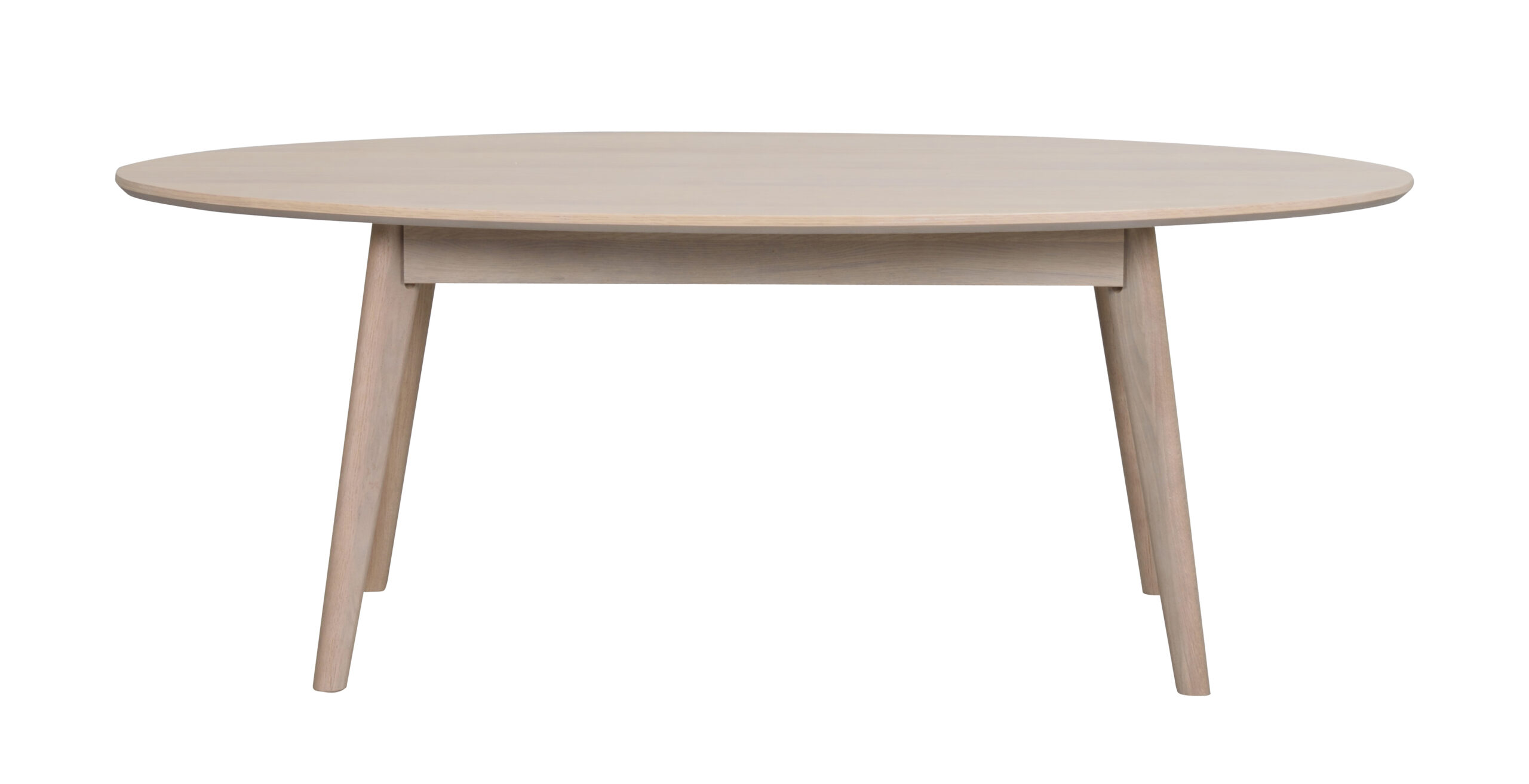 Yumi soffbord ovalt 130x65 vitpigmenterad ek
