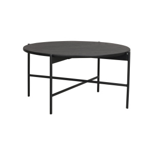 Skye soffbord Ø85 svart ek/svart