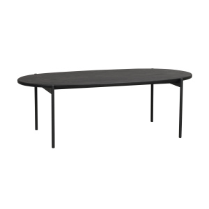 Skye soffbord ovalt 120x60 svart ek/svart