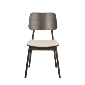 Nagano stol brun ek/beige