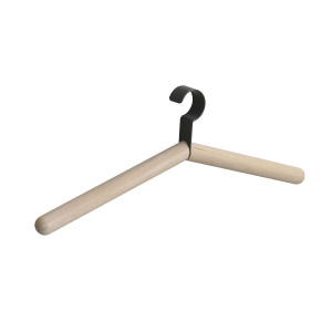Milford galge vitpigmenterad ek/svart metall - 4 pack
