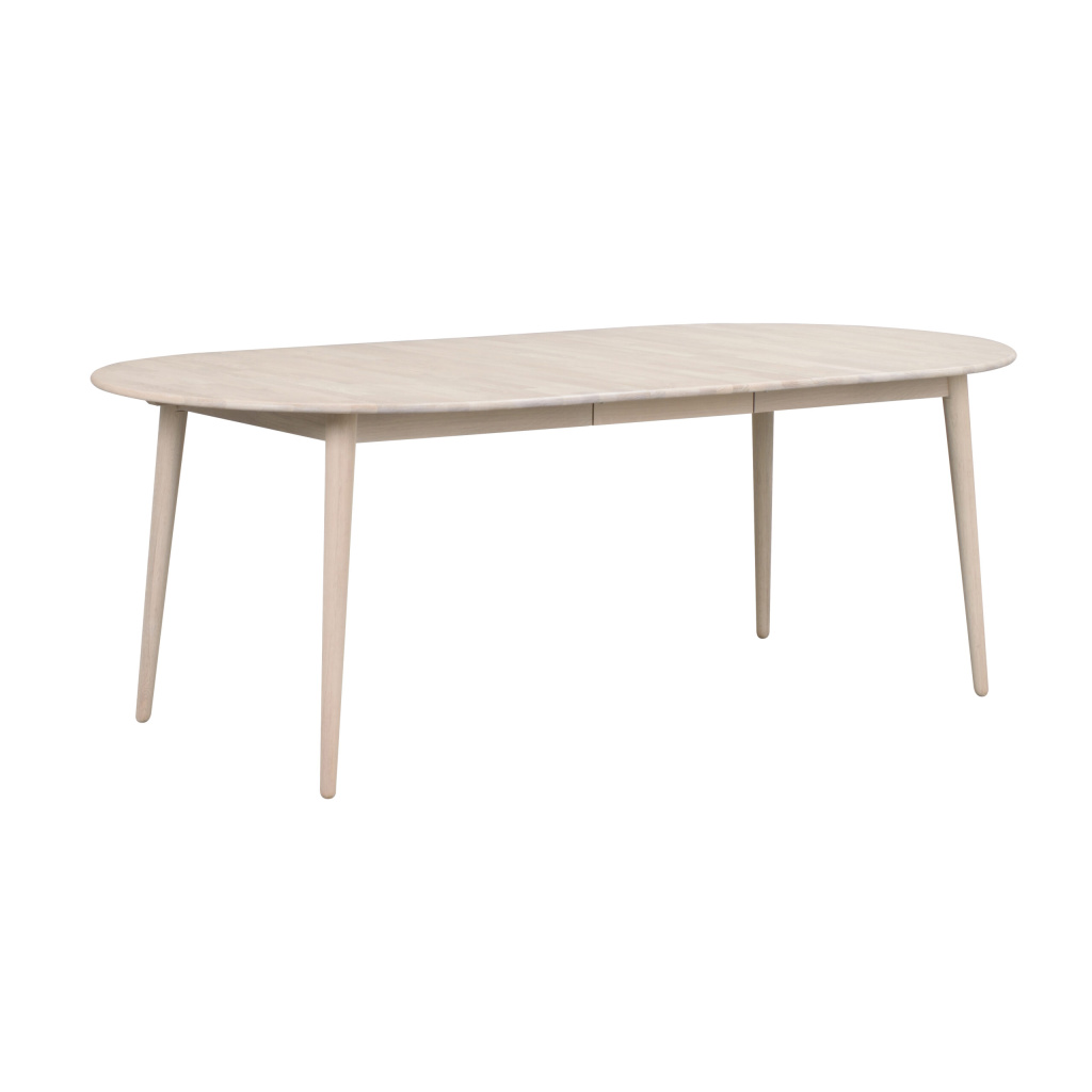 Tyler matbord ovalt 170/210 vitpigmenterad ek