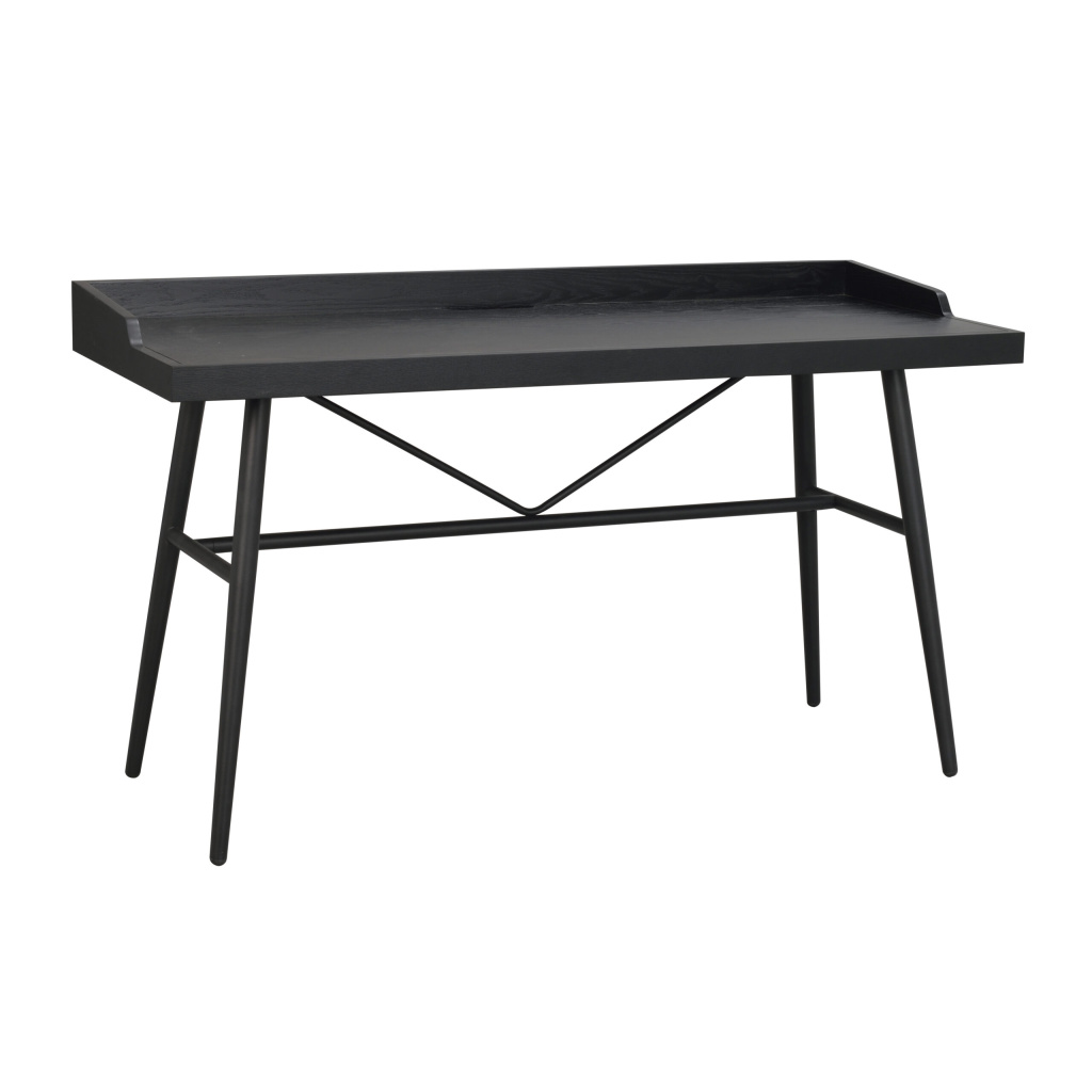 Springdale skrivbord svart ask/svart met