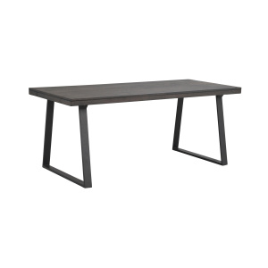 Brooklyn matbord 170x95 m.brun ek/U-ben svart met
