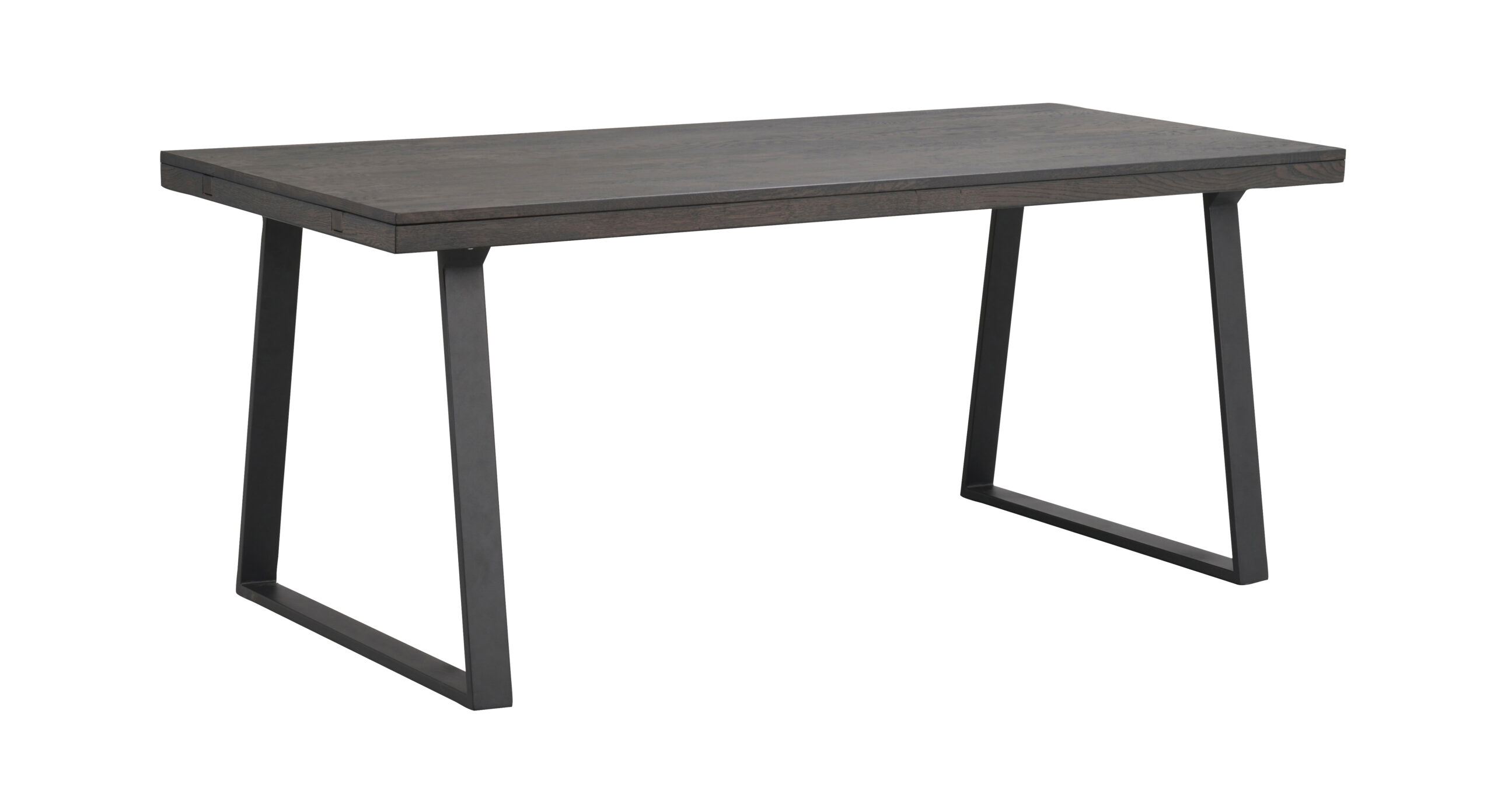 Brooklyn matbord 170x95 m.brun ek/U-ben svart met