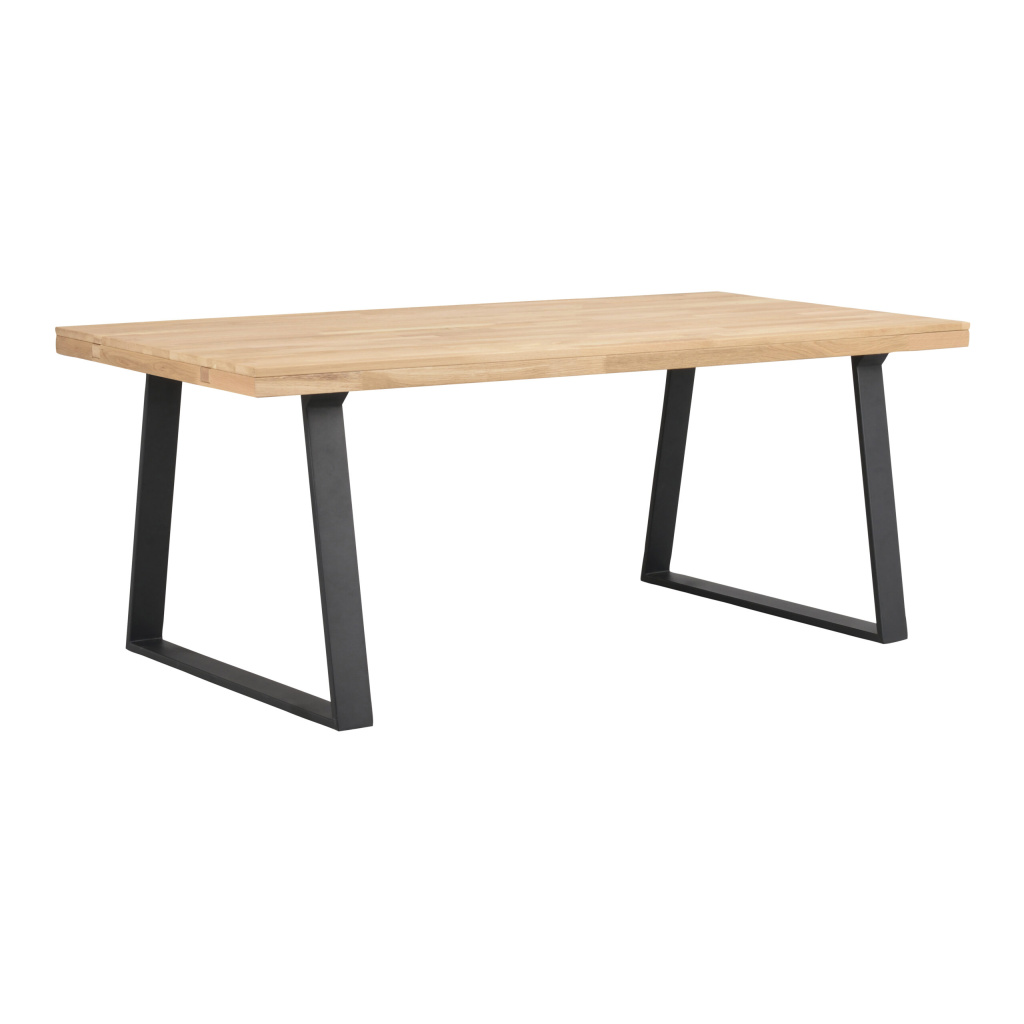 Brooklyn matbord 170x95 ek/U-ben svart met
