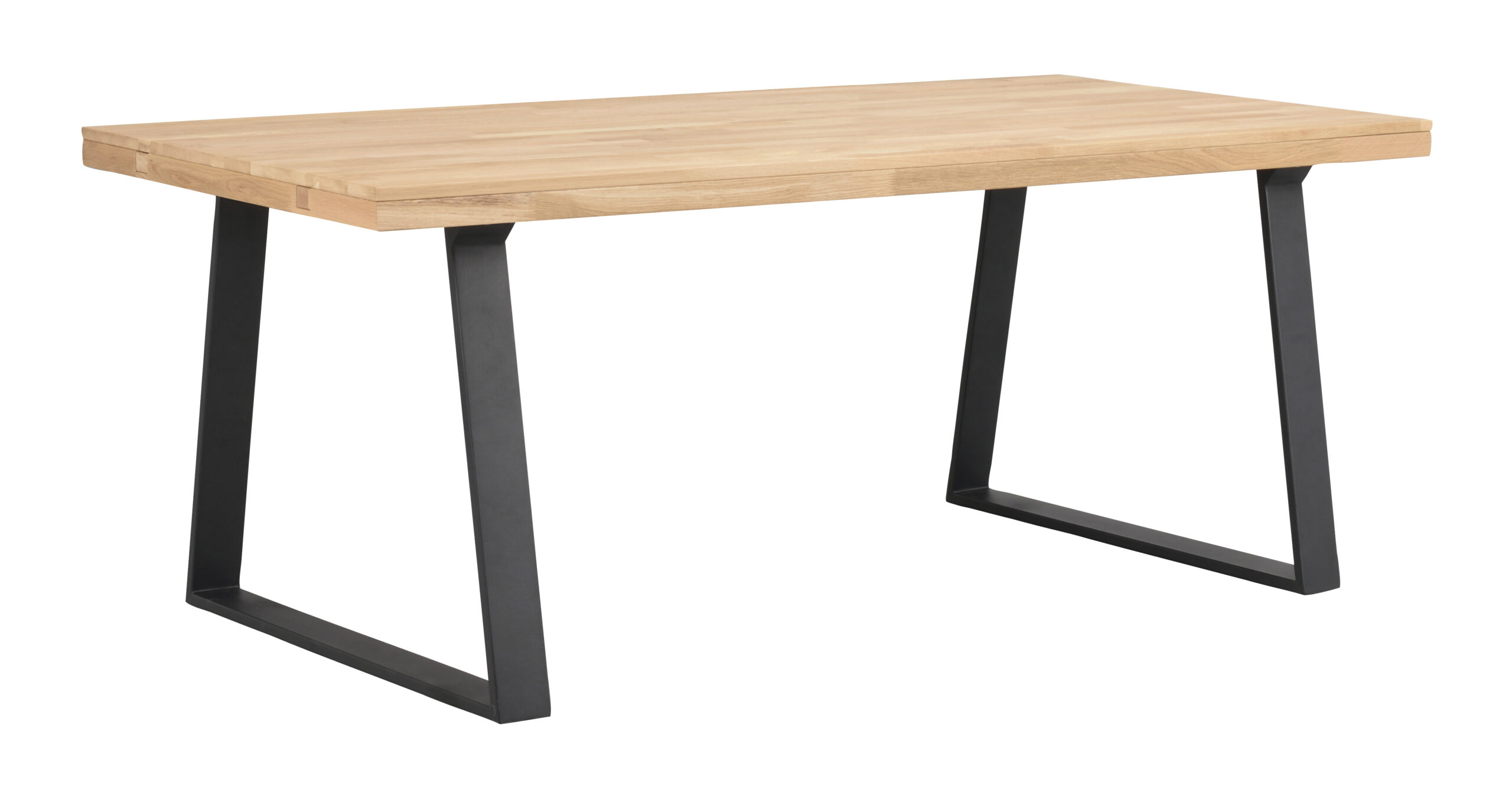 Brooklyn matbord 170x95 ek/U-ben svart met