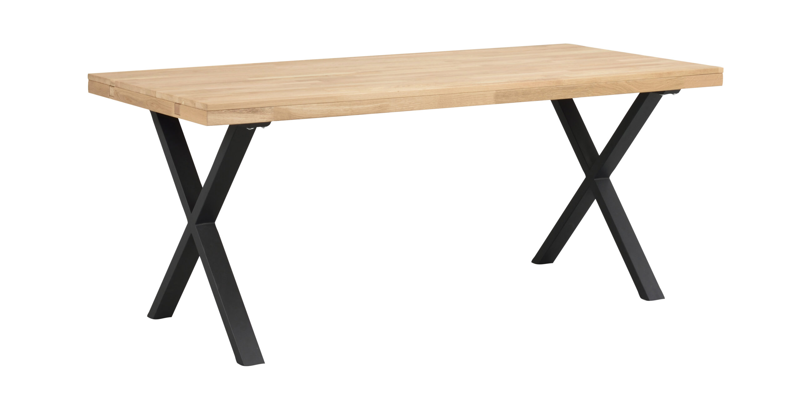 Brooklyn matbord 170x95 ek/X-ben svart met