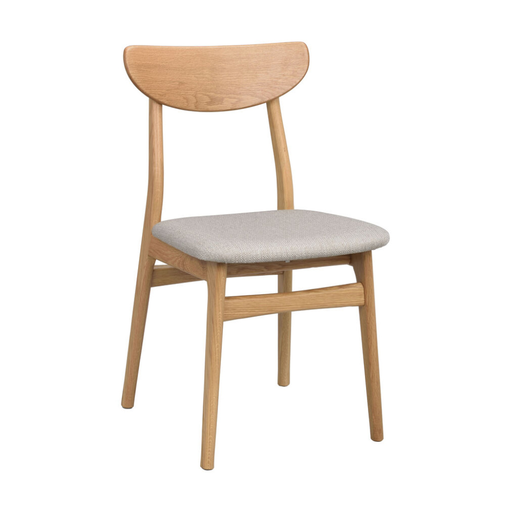 Rodham stol ek/grå-beige