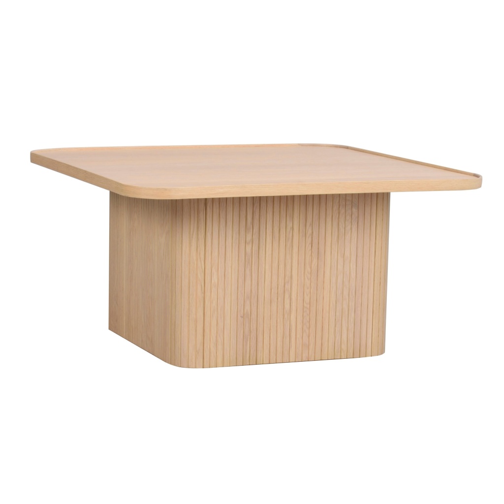 Sullivan soffbord 80x80 vitpigmenterad ek