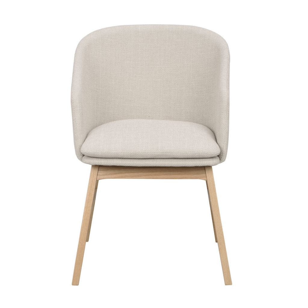 Windham karmstol beige tyg/ekben