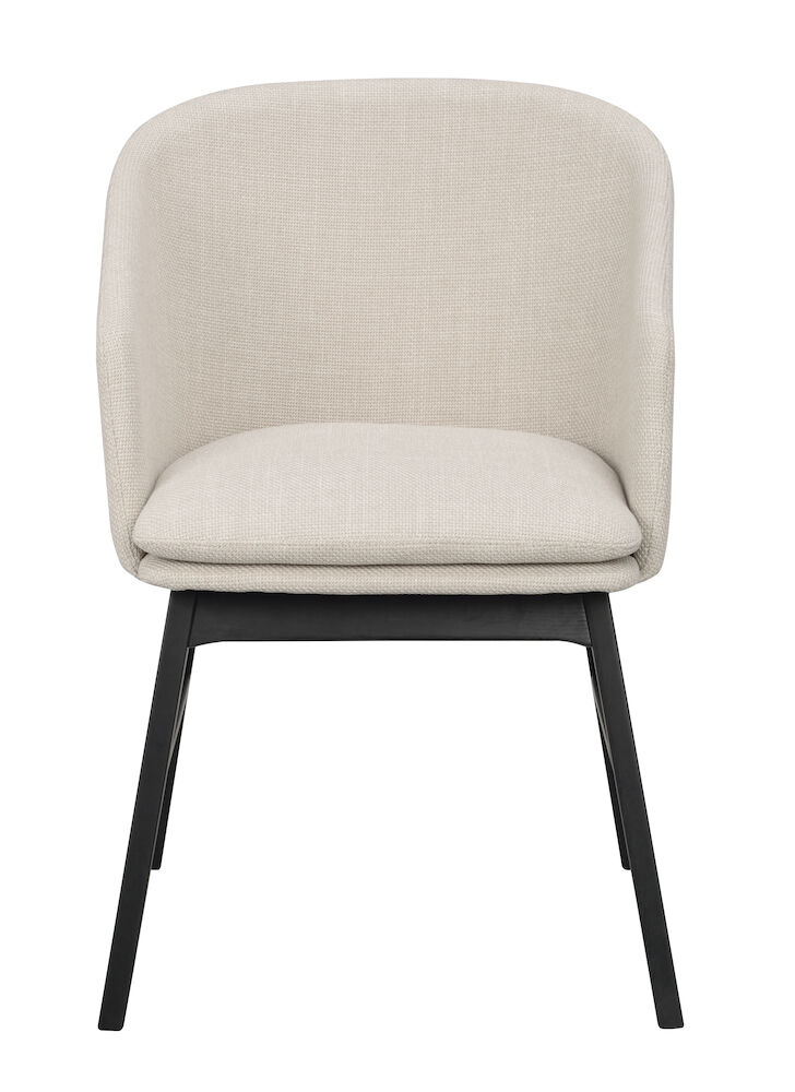 Windham karmstol beige tyg/svarta ekben