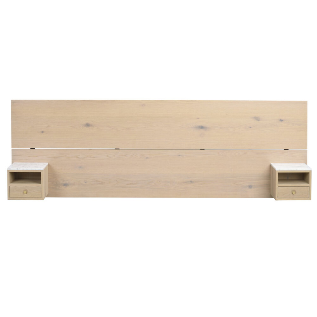 Whitmore sänggavel 240cm  vitpigmenterad ek