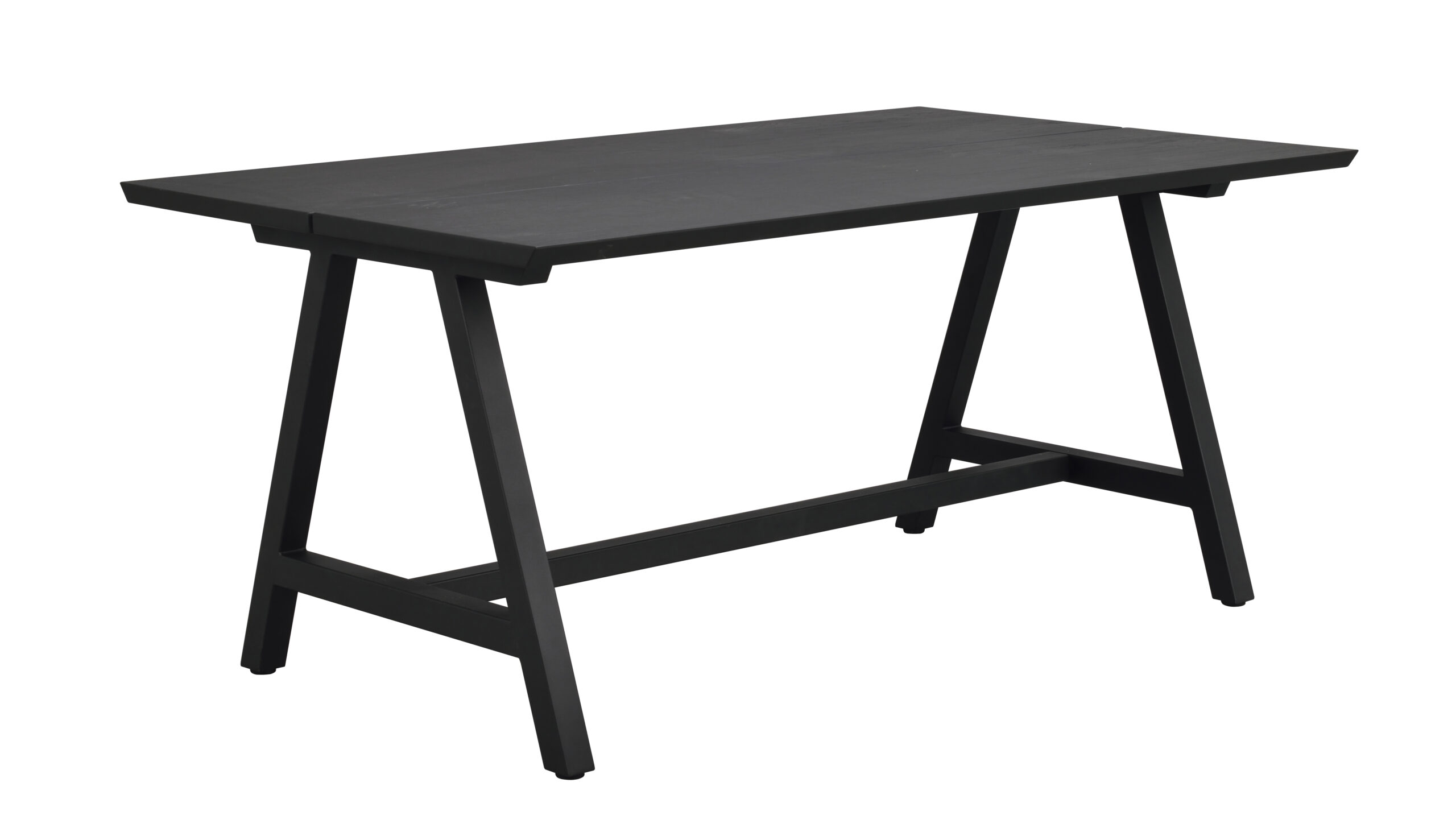 Carradale matbord 170 svart ek/A-ben svart met