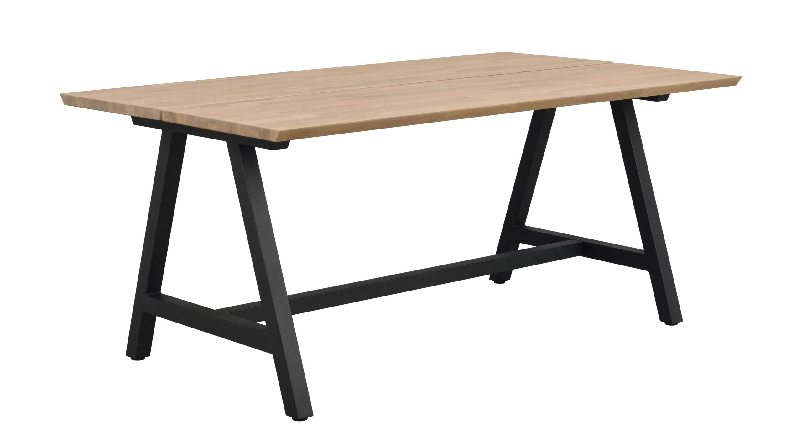 Carradale matbord 170 ek/A-ben svart metall