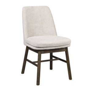 Amesbury stol ljusbeige tyg/bruna ekben