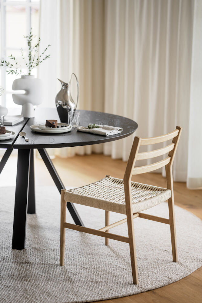 Harlan stol ek/flätad sits - Bild 7