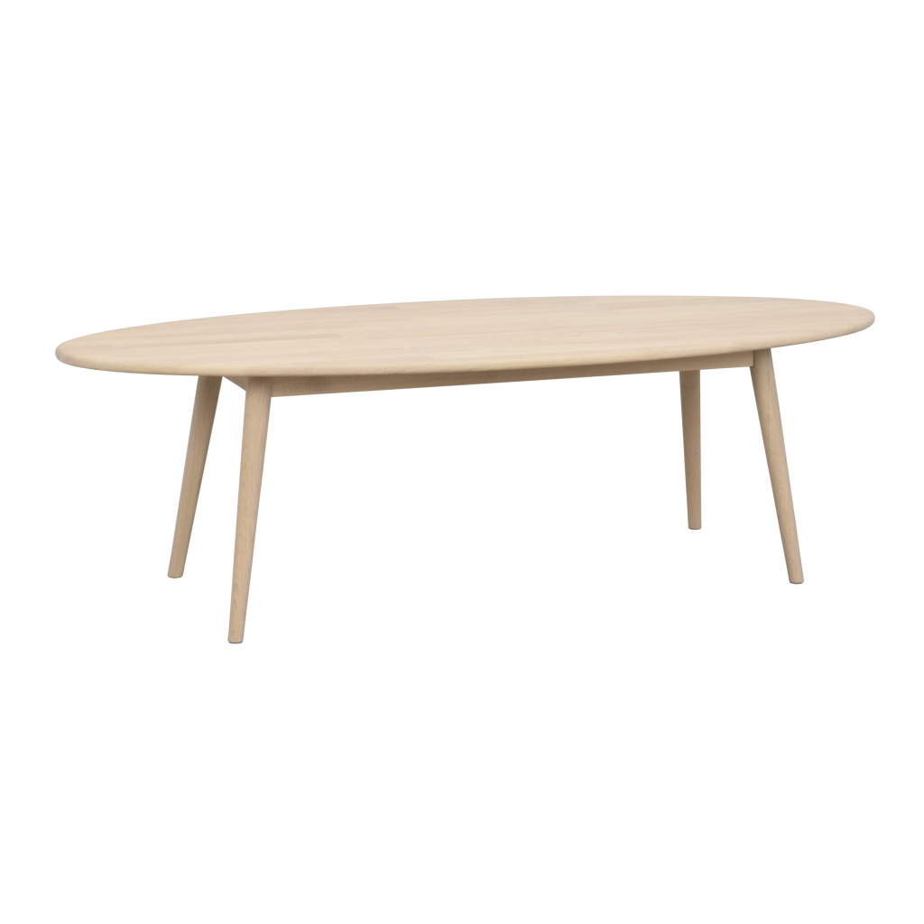 Tompkins soffbord ellips 150x60 vitpigmenterad ek