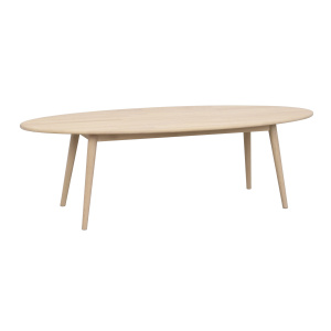 Tompkins soffbord ellips 150x60 vitpigmenterad ek