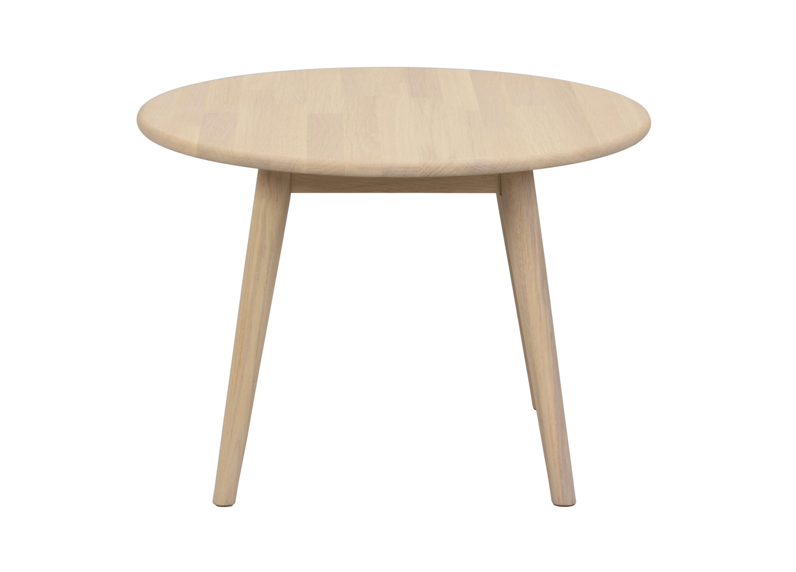 Tompkins soffbord runt Ø60 vitpigmenterad ek