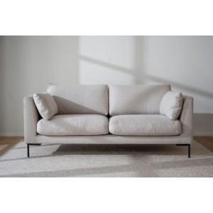 Corwin soffa 2,5-sits ljusbeige tyg Rita