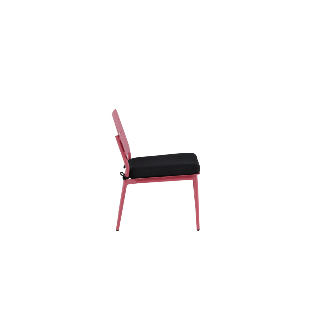 Lina Lounge Stol - Pink / Svart Cushion | Stol för matbord