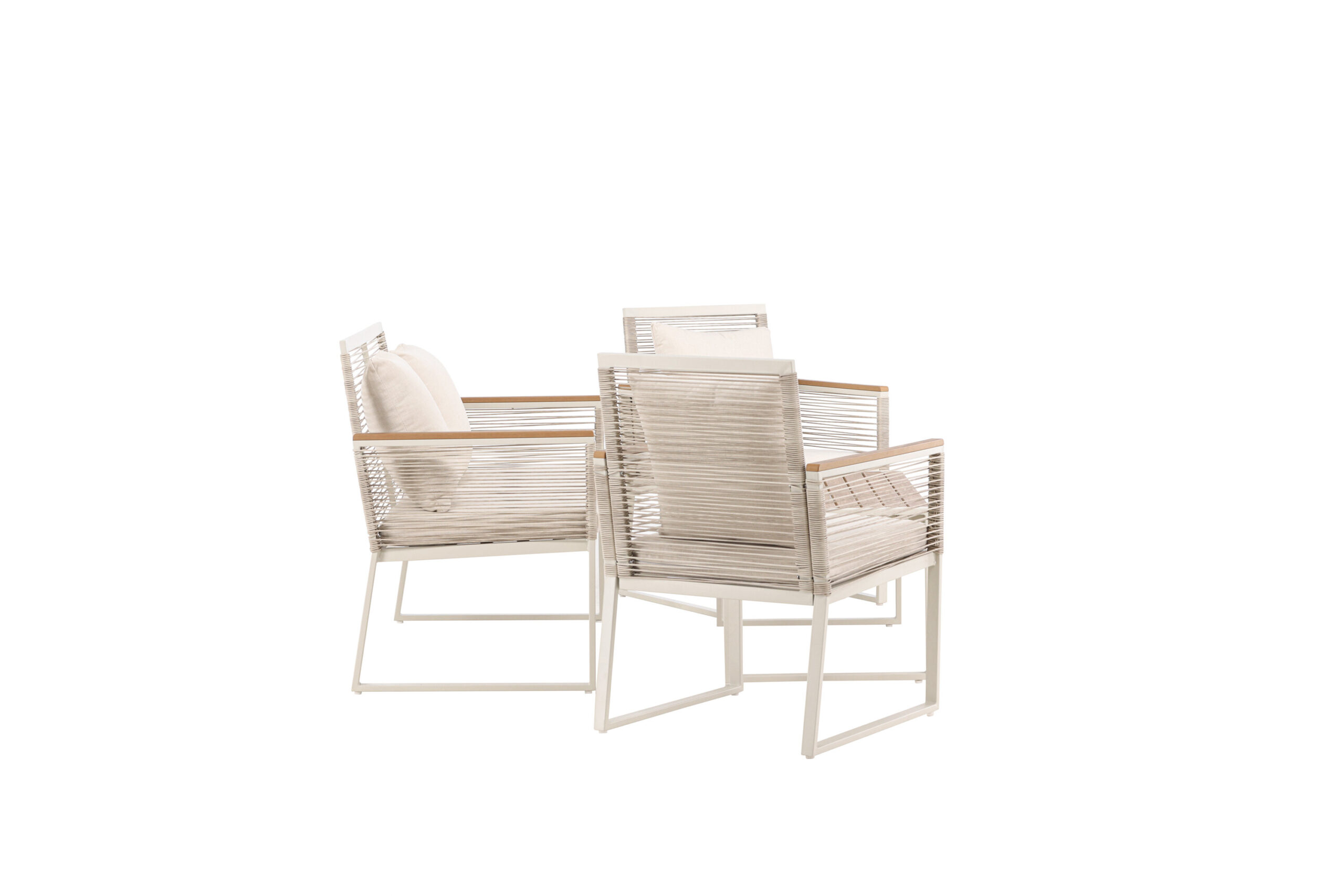 Dallas Lounge set - Beige / Light Grey Polyester