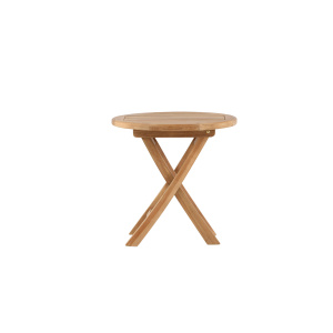 Kenya - Lounge Bord Runt- Natural - Teak -
