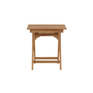 Ghana - Folding Bord- Natural - Teak - 70*70cm