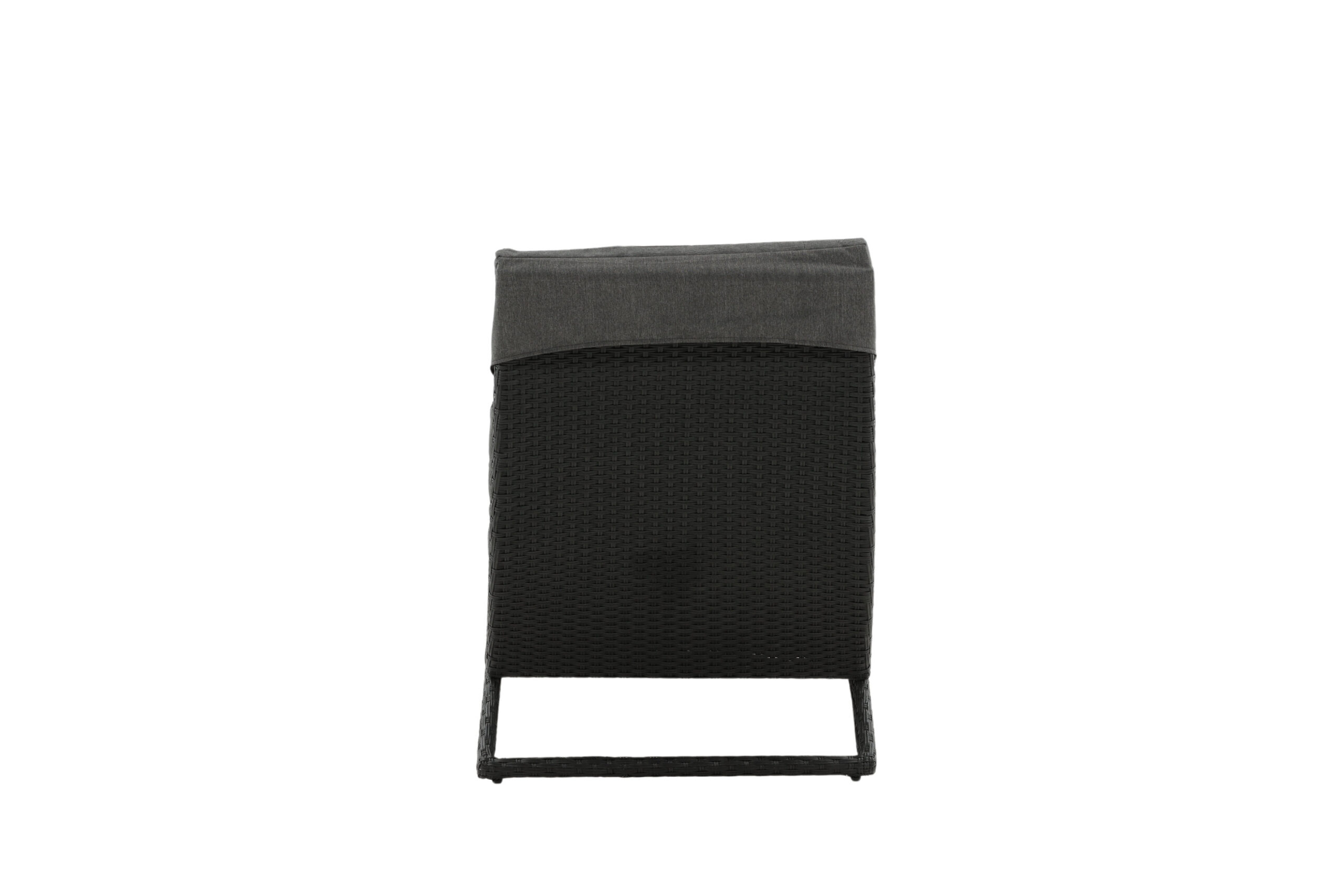 Archie - Sun Lounge inc. Cushion- Svart - Wicker -