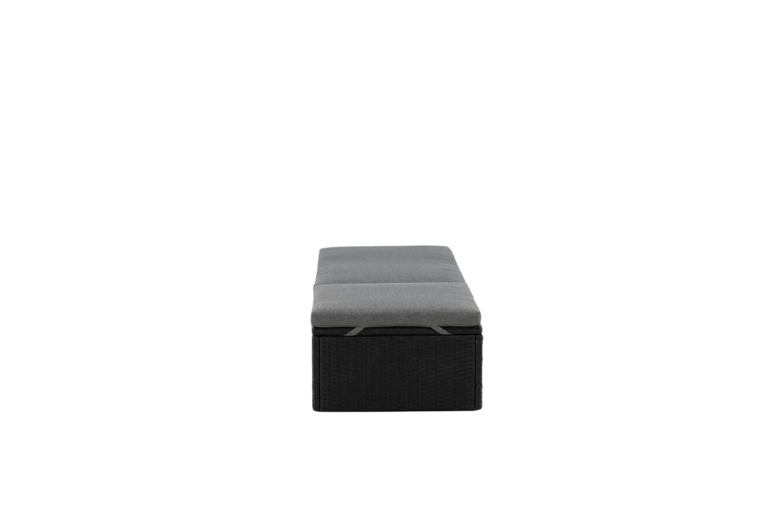Quad - Sun Lounge inc. Cushion- Svart - Wicker -