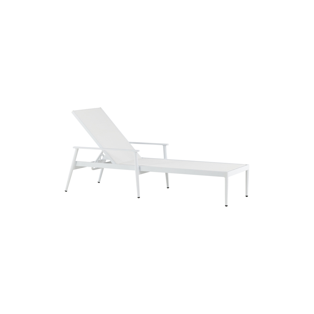 Break Sunbed - Vit / Vit Textielene