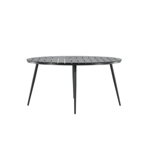Break - Matbord Runt- Svart / Svart - Alu / Aintwood - 150ø | Matgrupp