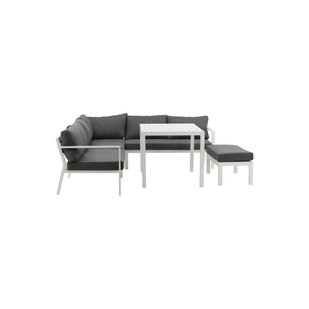 Ramos - Corner Soffa- Vit / Grey - Aluminium - | Soffgrupp