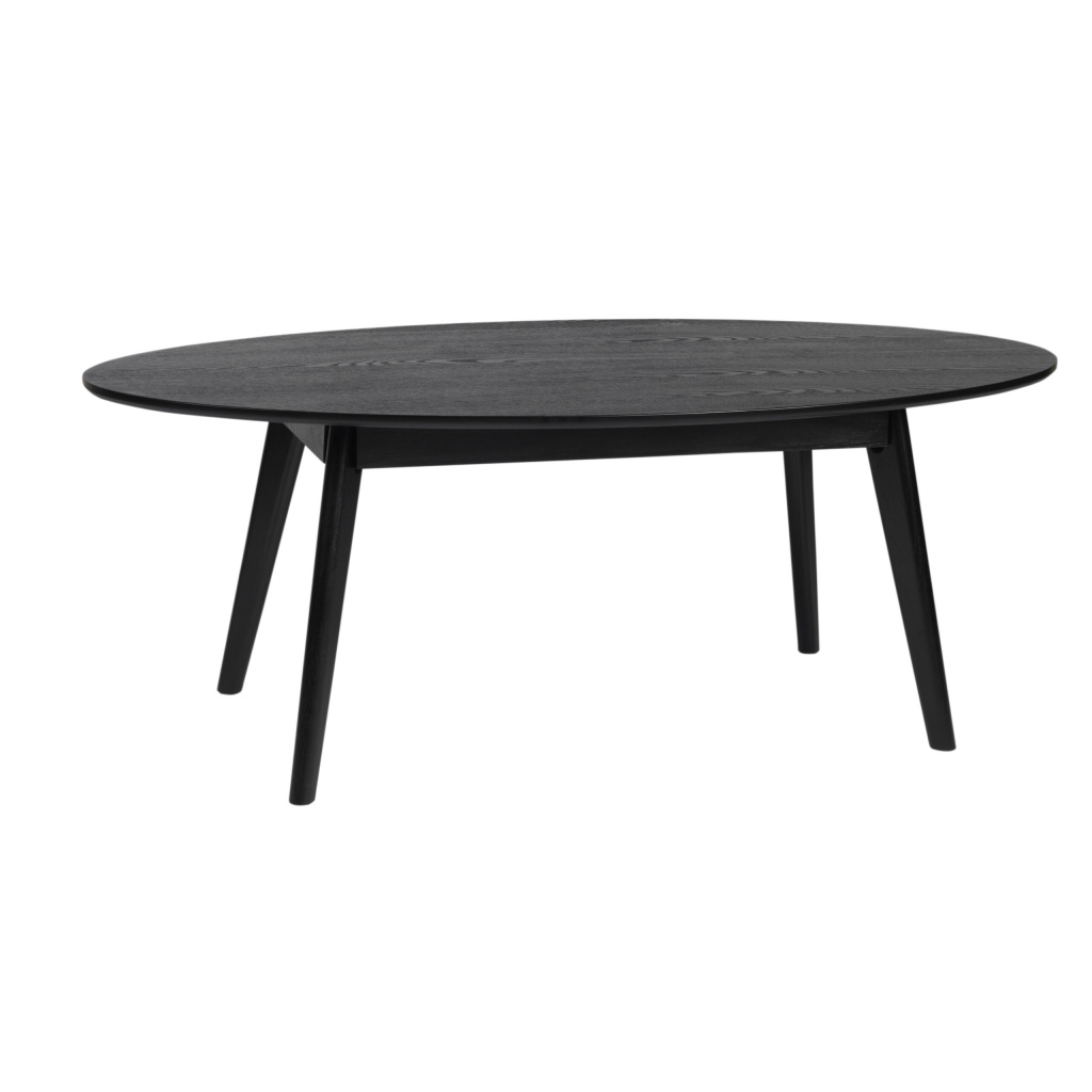 Yumi soffbord ovalt 130x65 svartbets