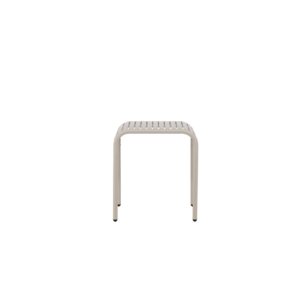 Borneo Cafetable Aluminium - Beige / Kvadrat 70*70*