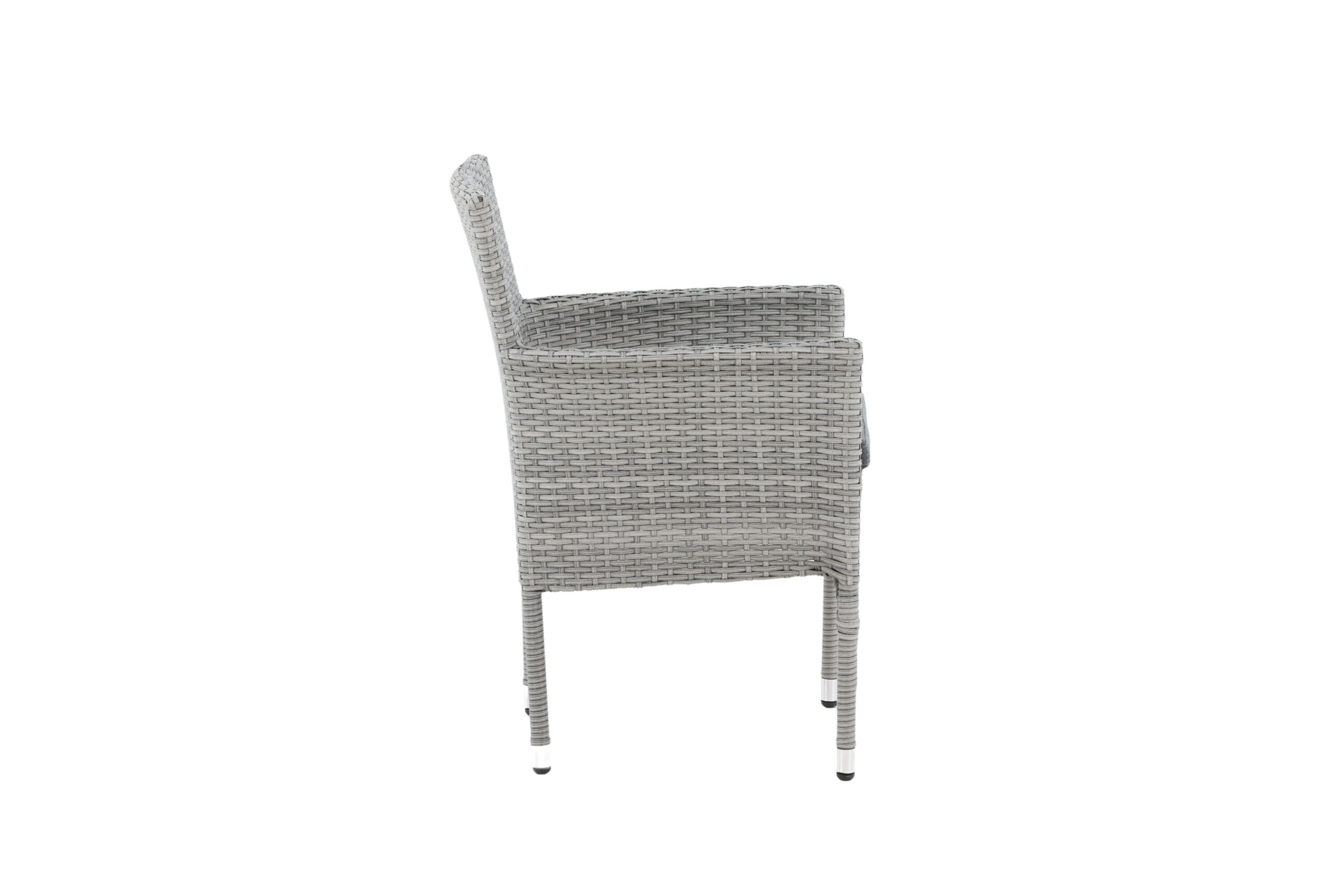 Malina Middagchair Alumnium - Grey / Wicker