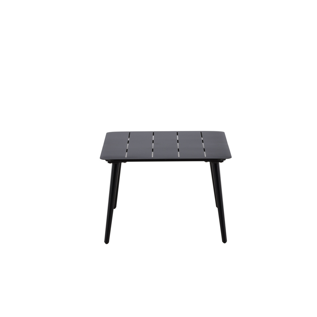 Lina Soffatable Aluminium - Svart / Rektangulär 60*100* | Soffgrupp