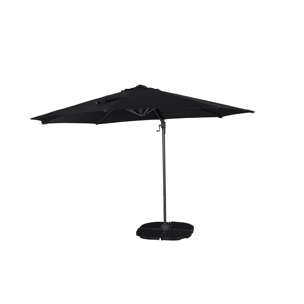 Leeds Umbrella 3m - Svart/Svart