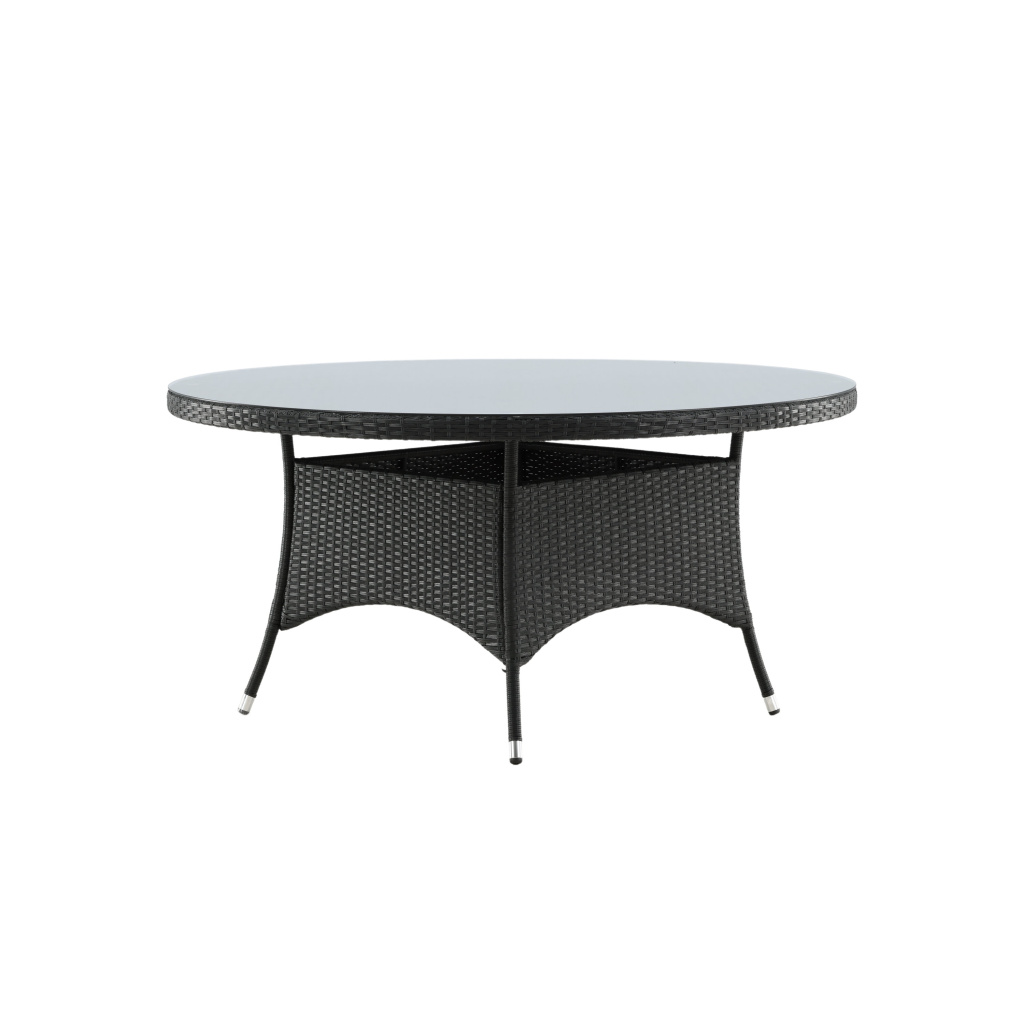 Volta Bord ø 150 - Svart/Glas