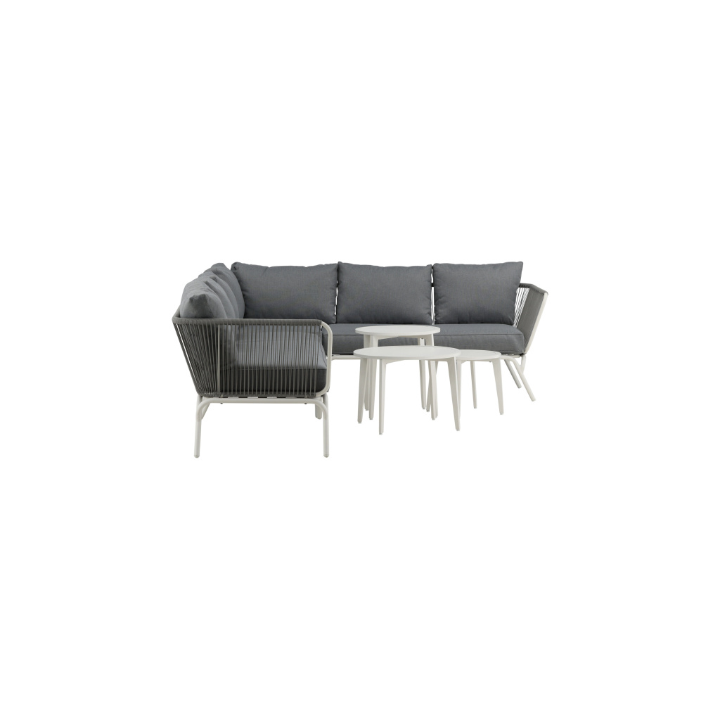 Roxo Corner sofa - Vit/Grey