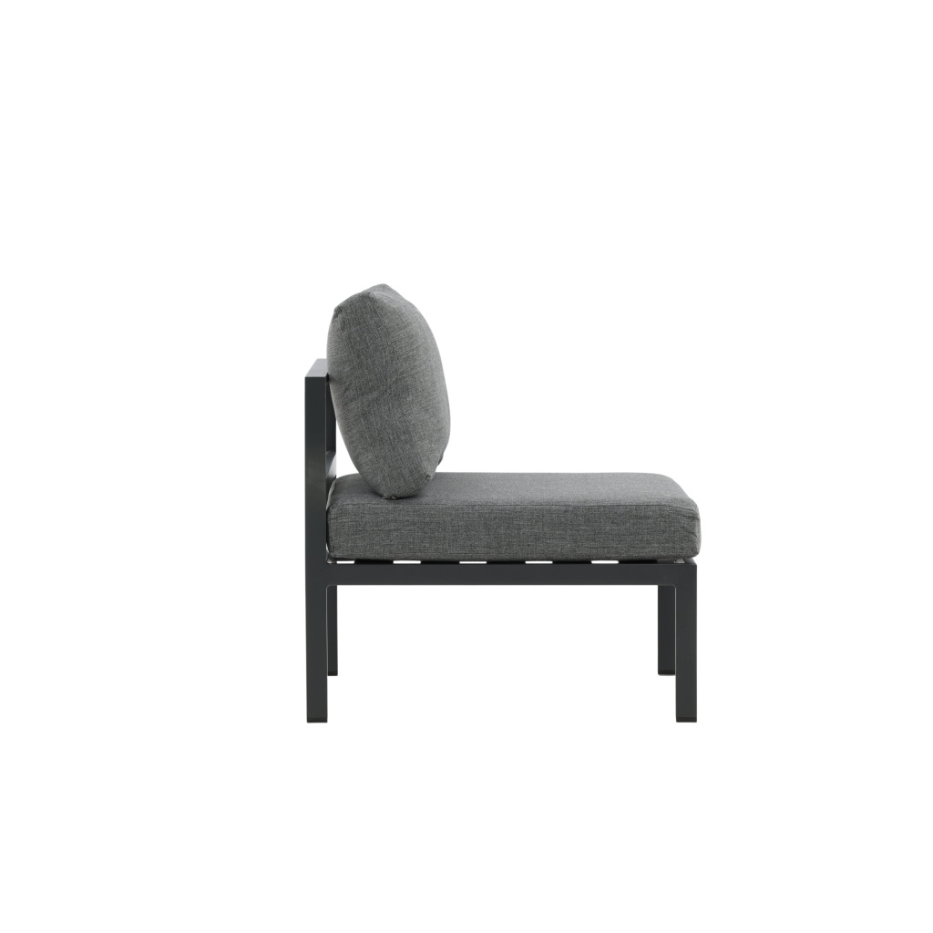 Copacabana Middle Part - Svart Alu / Grey Cushion