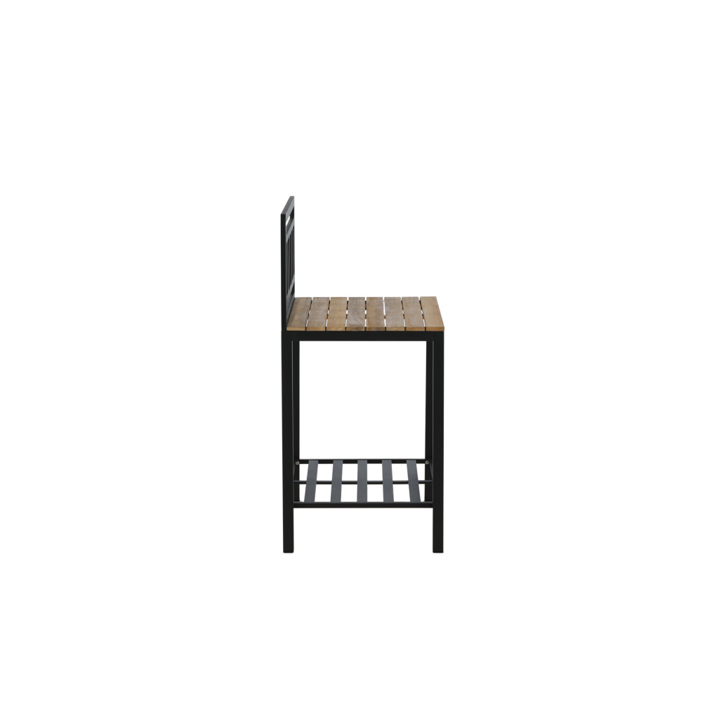 Mexico Outdoor Kitchen - Middle part (woh) - Svart Alu / Teak