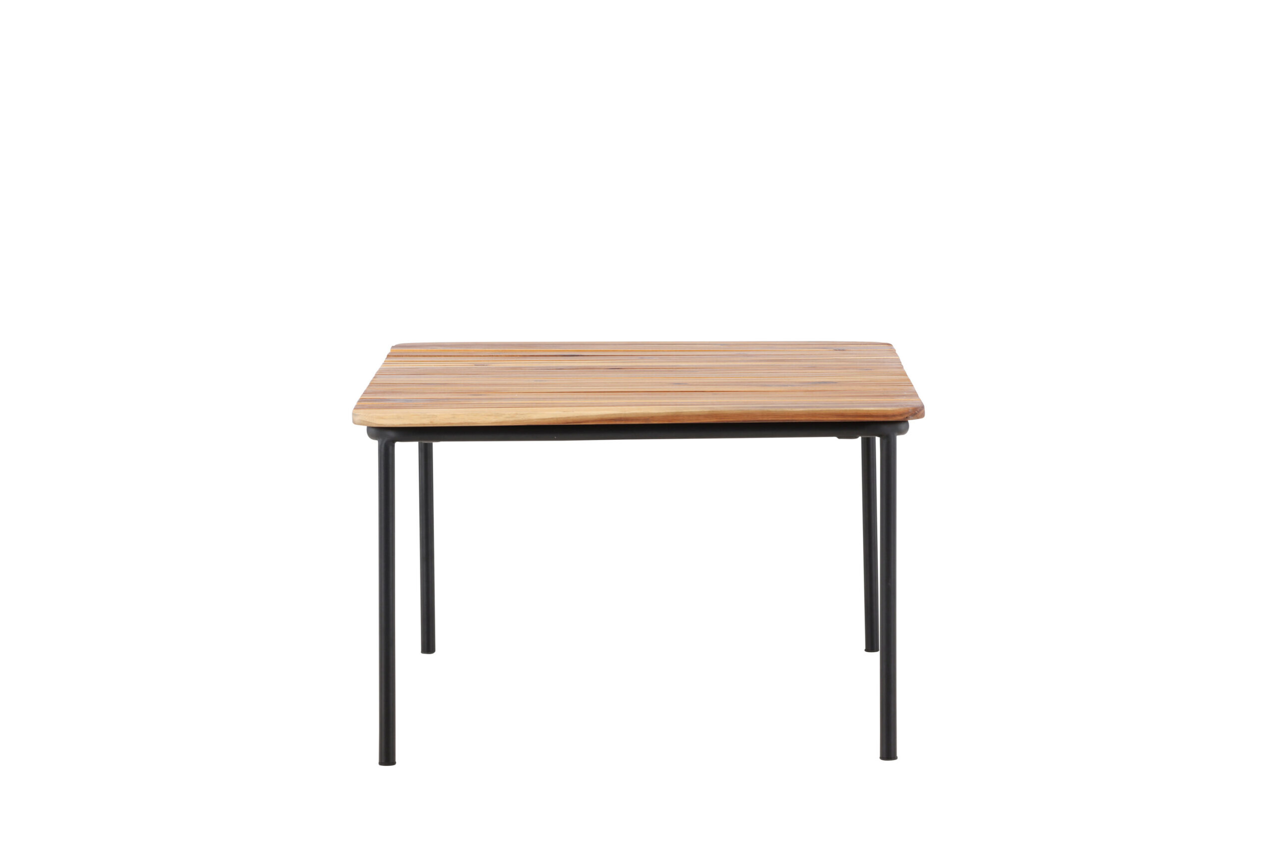Penh Soffatable Steel - Svart / Akacia / Rektangulär 65*100*40 | Soffgrupp