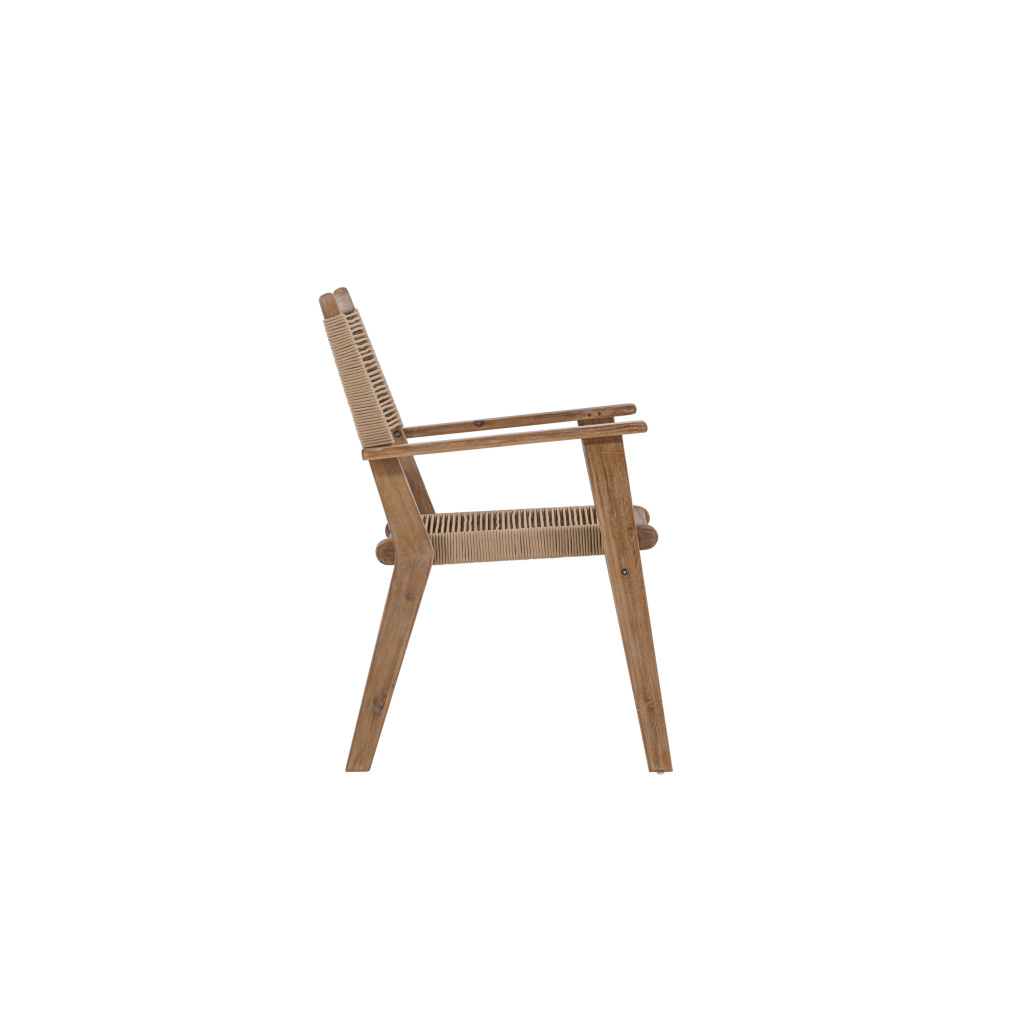Peter Middagchair Akacia - Dark brown / Beige